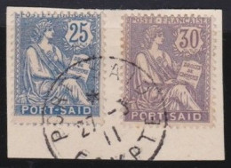 Port Saïd    .  Y&T   .   28/29 Sur Papier      .      O     .      Oblitéré - Used Stamps