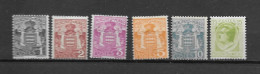 1924 - 73 à 77 *MH  - Armoiries - Unused Stamps