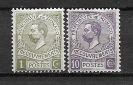 TAXE - 1905 - 8 + 9 *MH - Segnatasse