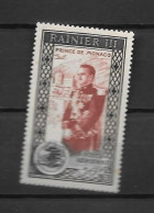 PA - 1949 - 49 *MH - Avénement Du Prince Rainier - Posta Aerea