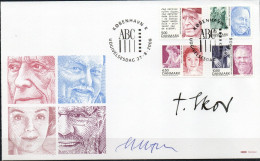 Martin Mörck. Denmark 2008. Personalities. Michel 1505 - 1508 FDC. Signed. - FDC