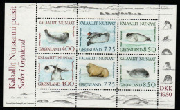 Grönland 1991 - Mi.Nr. Block 3 - Postfrisch MNH - Tiere Animals Robben - Other & Unclassified