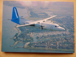 KLM CITY HOPPER  FOKKER 50   AIRLINES ISSUE / CARTE COMPAGNIE - 1946-....: Era Moderna