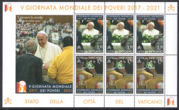 2021 Vaticano, 1 Minifoglio - V Giornata Mondiale Dei Poveri - Francobolli Nuovi E Perfetti - MNH ** - Autres & Non Classés