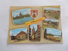 GRUB AUS HANNOVER  HANOVRE ( ALLEMAGNE GERMANY ) MULTIVUES  6 BELLES VUES DIFFERENTES COLORISER ET BLASON 1965 - Hannover