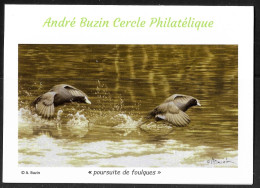 Carte De Voeux De ABCP: Poursuite De Foulques. - 1985-.. Vogels (Buzin)