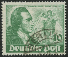 BERLIN 61 O, 1949, 10 Pf. Goethe, Pracht, Mi. 70.- - Used Stamps