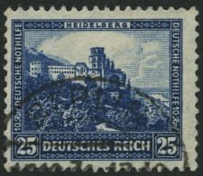 Dt. Reich 461 O, 1931, 25 Pf. Heidelberg, Schloss, Normale Zähnung, Pracht, Mi. 40.- - Used Stamps