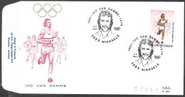 Belgio/Belgium/Belgique: FDC, Ivo Van Damme, Medaglia Olimpica Del Mezzofondo, Olympic Middle Distance Medal, Médaille O - Verano 1976: Montréal