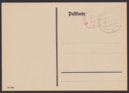 Markleeberg: Roter K1 "Gebühr Bezahlt, 6 Rpf", Stempel 20.7.45, Blanko - Brieven En Documenten