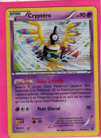 Carte Pokemon Francaise 2013 Noir Et Blanc Explosion Plasma 41/101 Cryptero 90pv Bon Etat Holo - Negro Y Blanco