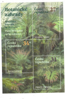 Year  2024 - Prague Botanic Garden, Set Of 3 FDC's - Hojas Bloque