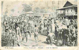 République Centrafricaine - Congo Français - Bangui - Jour De Marché - Animée - Voyagée En 1926 - CPA - Voir Scans Recto - Centraal-Afrikaanse Republiek