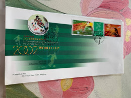 Hong Kong Stamp FDC 2002 World Cup With Korea Stamp - Unused Stamps