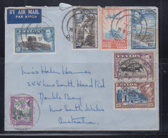 Sri Lanka, Ceylon 1951 Airmail Cover To Australia - Sri Lanka (Ceilán) (1948-...)