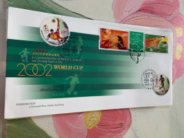 Hong Kong Stamp FDC 2002 World Cup With Korea Stamp - Unused Stamps