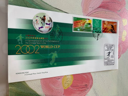 Hong Kong Stamp FDC 2002 World Cup With Korea Stamp - Unused Stamps