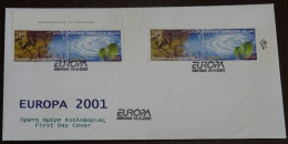 Greece 2001 Europa Imperforforate+Perf Unofficial FDC - FDC