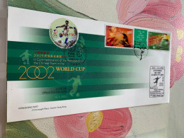 Hong Kong Stamp FDC 2002 World Cup With Korea Stamp - Unused Stamps