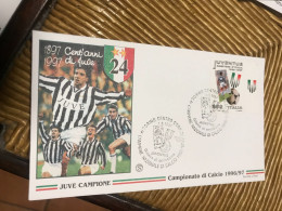 STUPENDA BUSTA 1° GIORNO FDC CALCIO JUVENTUS   1 VALORE ! - Sonstige - Europa