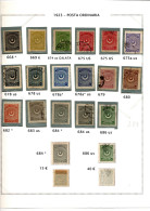 Turchia - 1923 Stella E Mezzaluna P.O. N° 668---686 - Gebraucht