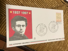 ITALIA FDC STUPENDA BUSTA 1° GIORNO GRAMSCI 1 VALORE ! - Sonstige - Europa