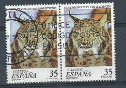 ESPAGNE - Obl - 1998 - YT N° 3103- Animaux Rares-Lynx Eurasien - Usati