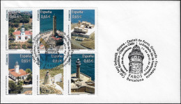 Espagne 2011 Y&T 4302 à 4307 Sur FDC. Phares - Lighthouses