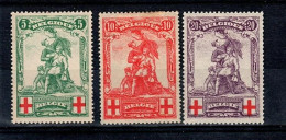 126-128 X-1 Côte 85€ - 1914-1915 Rotes Kreuz