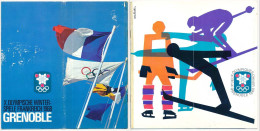 Livret 16 Pages X° Jeux Olympiques D'Hiver GRENOBLE 1968  Olympische Winter-Spiele Frankreich 68 Les Stations Olympiques - Libri