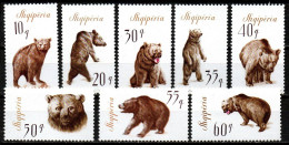 Albanien 1965 - Mi.Nr. 1010 - 1017 - Postfrisch MNH - Tiere Animals Bären Bears - Bears