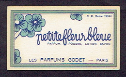 Carte Parfum PETITE FLEUR De GODET - Antiquariat (bis 1960)