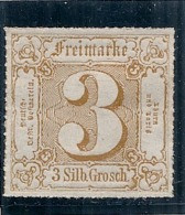 ALLEMAGNE  TOUR  Et TAXIS  - N°25 Bistre   Côte 3€ Sans Gomme - Postfris