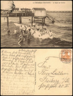 Ansichtskarte Zinnowitz Strandbrücke - Männer Beim Wasserspiel 1917 - Zinnowitz