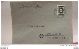 OPD: Ds-Brief Mit 6 Pf Dst. Mit Vollem Mittelstück OSt. Dredsden A1  Vom 26.2.46 Knr: 43 BIIaI - Covers & Documents