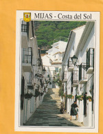 CPM . MIJAS .  RUE TYPIQUE  .  CARTE AFFR AU VERSO LE 27-03-1998  .  2 SCANNES - Other & Unclassified