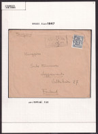 DDFF 903 -- Collection Petit Sceau De L' Etat - IMPRIME 60 C. BRUGGE 1947 Vers La Finlande - TB Destination - 1935-1949 Small Seal Of The State