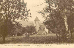 94 - Villeneuve Saint Georges - Vue Sur L'Eglise - CPA - Voir Scans Recto-Verso - Villeneuve Saint Georges