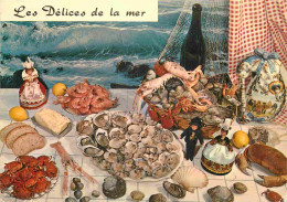 Recettes De Cuisine - Fruits De Mer De Bretagne - Délices De La Mer - Coquillages - Gastronomie - CPM - Voir Scans Recto - Recettes (cuisine)
