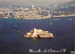 13 - Marseille - Château D'If - Vue Aérienne - Dans Le Fond La Ville - CPM - Voir Scans Recto-Verso - Château D'If, Frioul, Islands...