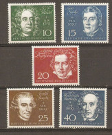 Allemagne 1959 - Inauguration Beethoven Halle - Haendel - Spohr - Beethoven - Haydn - Mendelssohn - MNH Issus Du BF 1 - Ungebraucht