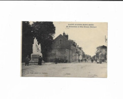 18  Cher  :  Saint Amand Montrond  Le Monument Et Rue Ernest Mollard      Réf 10418 - Saint-Amand-Montrond