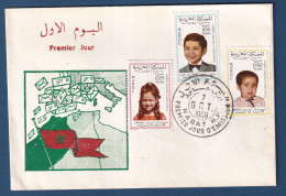 Maroc - Premier Jour - FDC - YT N° 569 à 571 - Semaine De L'enfance - 1968 - Marruecos (1956-...)