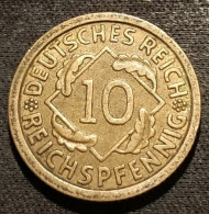 Pas Courant - ALLEMAGNE - GERMANY - 10 REICHSPFENNIG 1935 E - KM 40 - 10 Reichspfennig