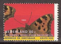 PAESI BASSI NETHERLANDS - 1993 - Nymphalis Polychloros - Stamp MNH - MyRef:GV - Unused Stamps