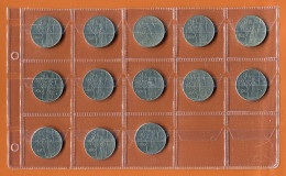 Italy 100 Lira. Lot Of 13 Used Coins.All Different Dates [de104] - Kilowaar - Munten