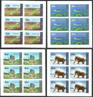 Kyrgyzstan 2012 Prehistoric Fauna Set Of 4 IMPERFORATED Sheetlets MNH - Prehistóricos