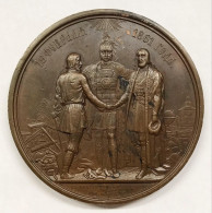 Alexander II 1818-1881 Bronze Medal 1861 On The Emancipation Of Serfs From Serfdom 69 Mm - Royal / Of Nobility