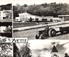 Gif Sur Yvette * Souvenir Du Village * Pièce D'eau , Mairie , Centre Massey Ferguson Tracteur , CNRS , église - Gif Sur Yvette