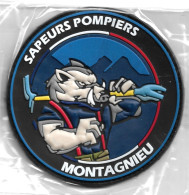 Ecusson PVC SAPEURS POMPIERS MONTAGNIEU AIN 01 - Pompiers